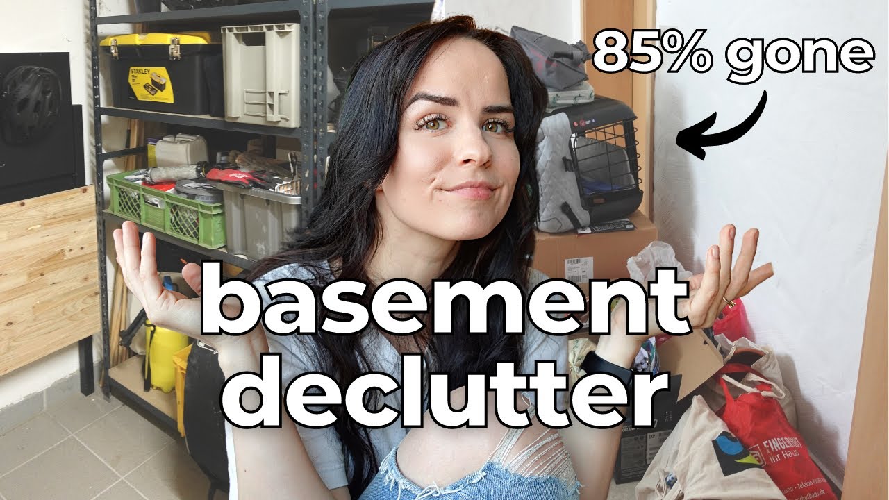 Basement Declutter: MESSY to ORGANIZED (sustainable)