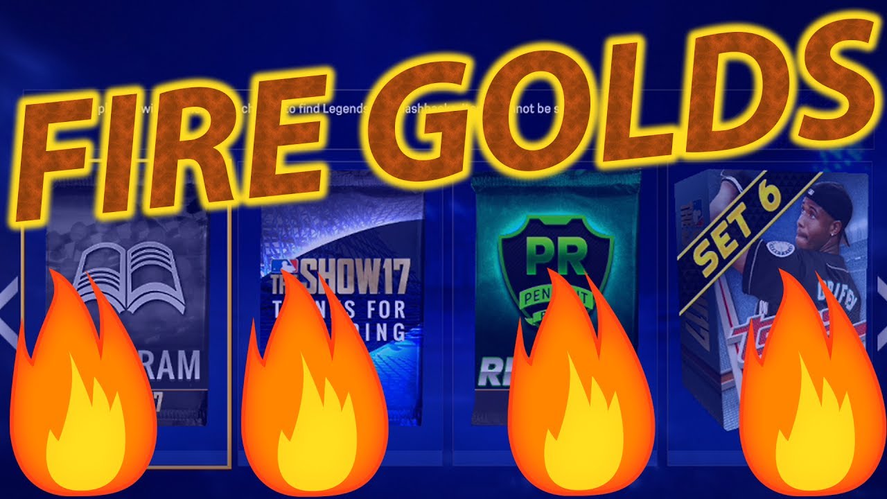 3 GOLD PULLS FREE E3 PACK + RANKED SEASONS REWARD PACK MLB 17 The Show Diamond Dynasty Pack Opening