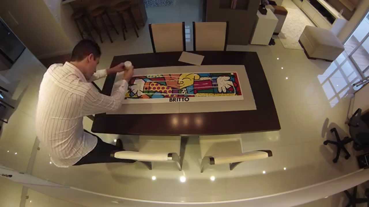 Tutorial colagem quebra cabeça BRITTO HUG + quadros prontos