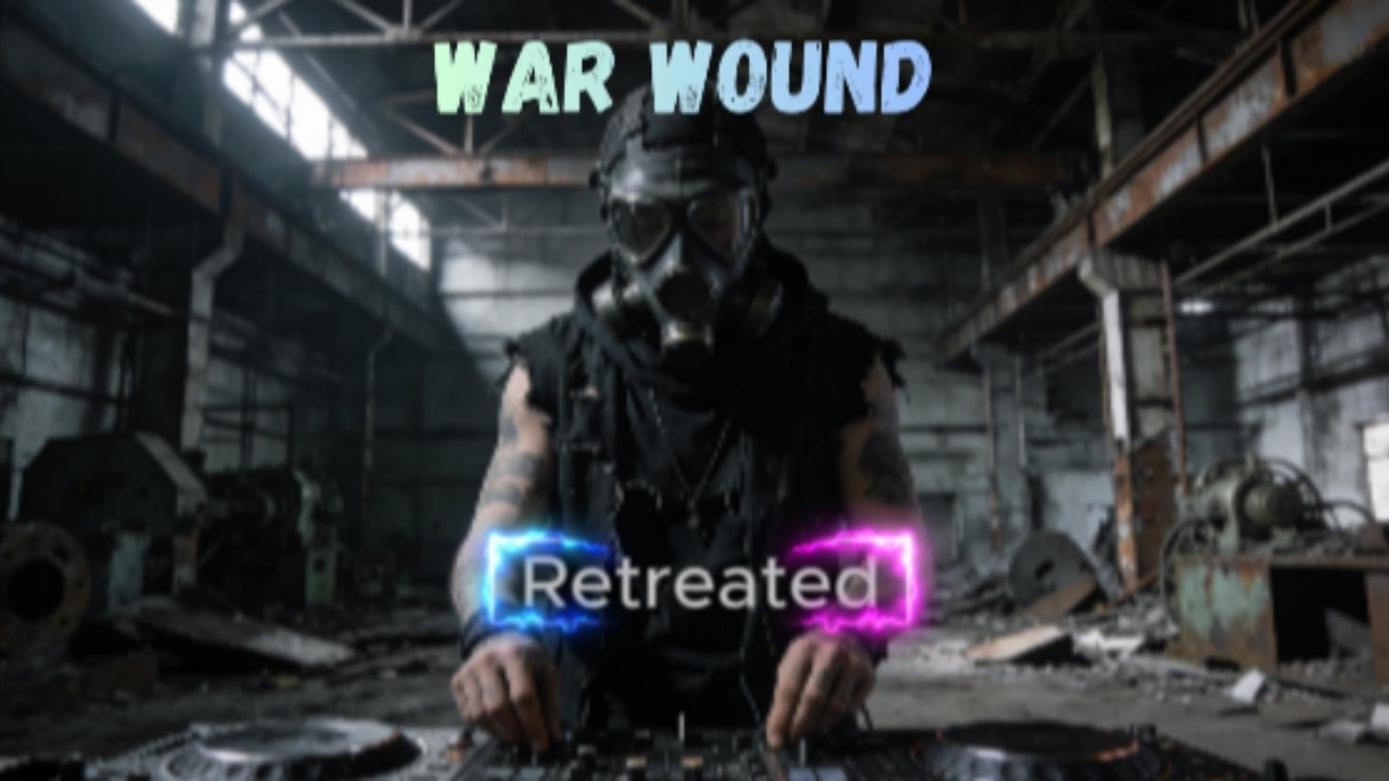 War Wound-Retreated. Aggressive heavy metal combat battle music Industrial metal.