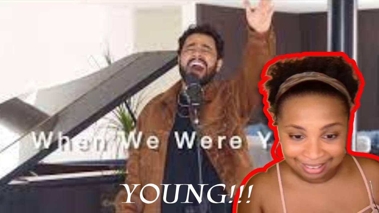 When We Were Young - Gabriel Henrique (Cover) First Time Reaction