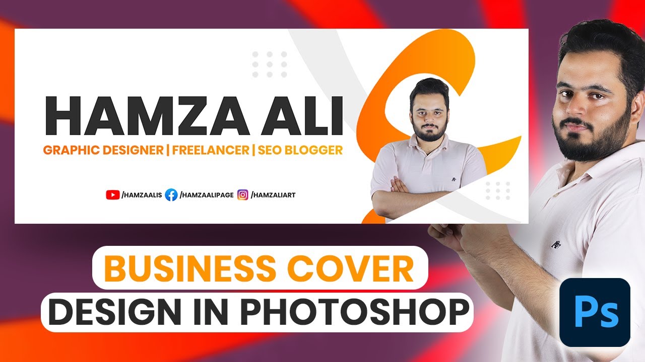 Business Facebook Cover Design in Photoshop Tutorial [Urdu/Hindi]