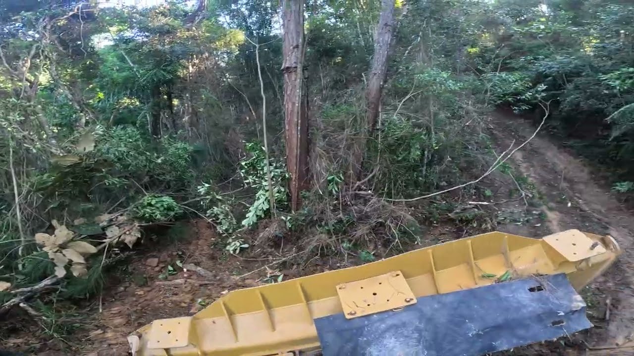 Trator de Esteira Cat D6 Estrada no meio do mato!