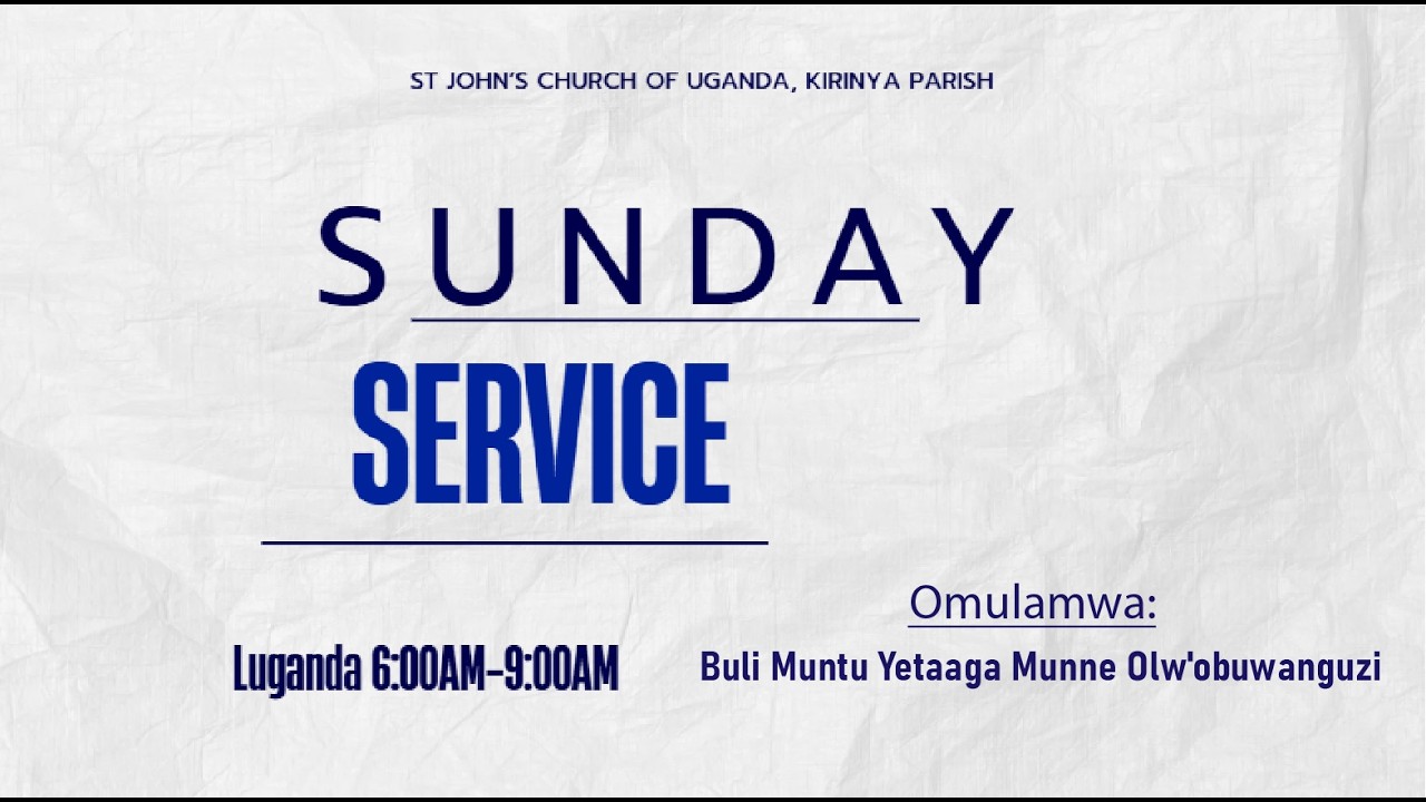 Buli Muntu Yetaaga Munne Olw'obuwanguzi I LUGANDA SUNDAY SERVICE|08/02/2026