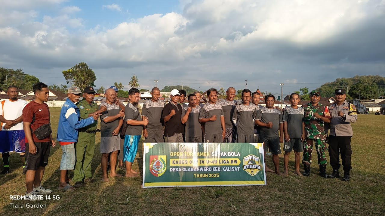 Babak pertama pertandingan Kades CUP antara RW3 vs RW5 #glagahwero #kadescup #jember