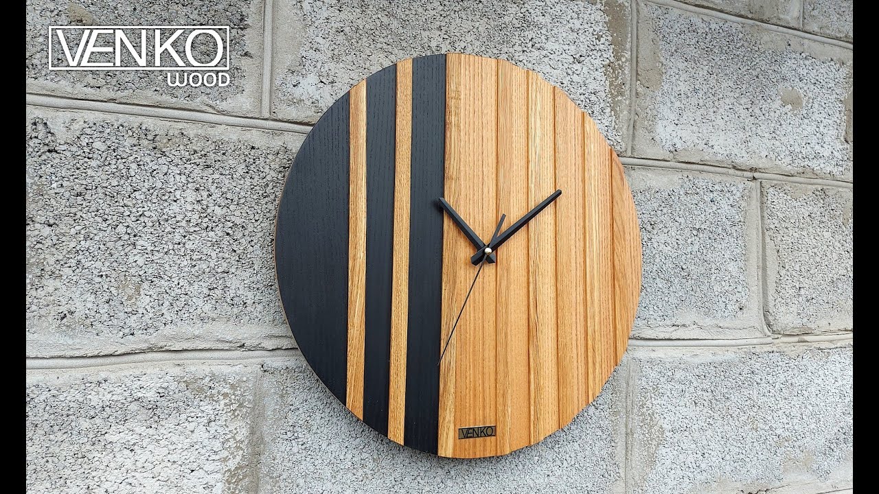 Designer wooden clocks Japandi