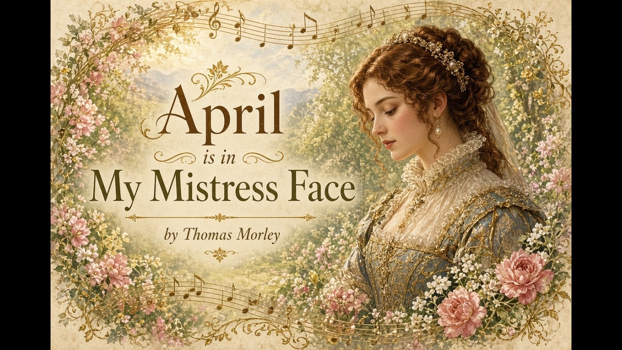 April is in My Mistress Face (SATB) - Bass - Thomas Morley 