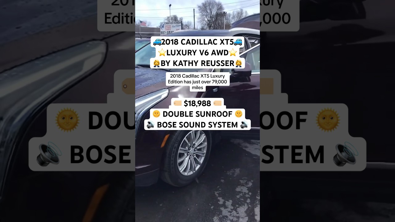 Kathy Reusser presents the 2018 Cadillac XT5 Luxury Edition, just over 79,000 miles.
