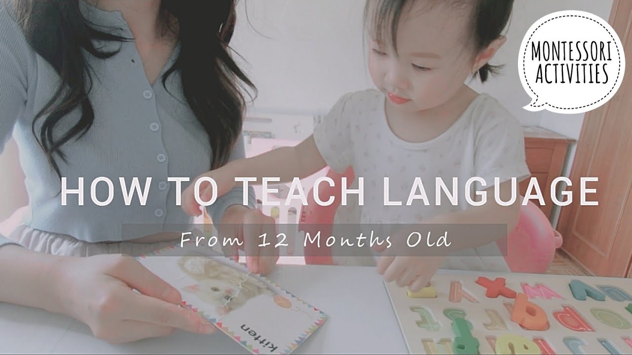 Toddler Activities for 12 - 18 Months Old  [ MONTESSORI LANGUAGE ]