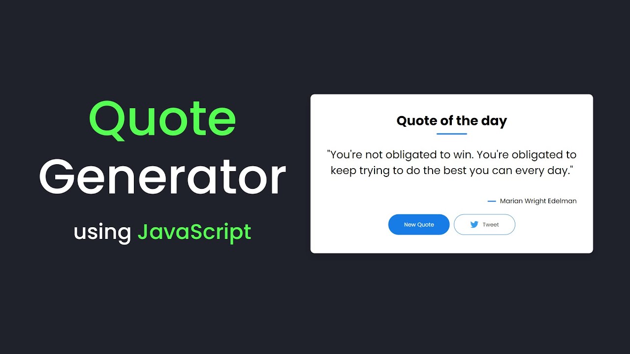 Как создать сайт-генератор цитат с использованием HTML, CSS и JavaScript