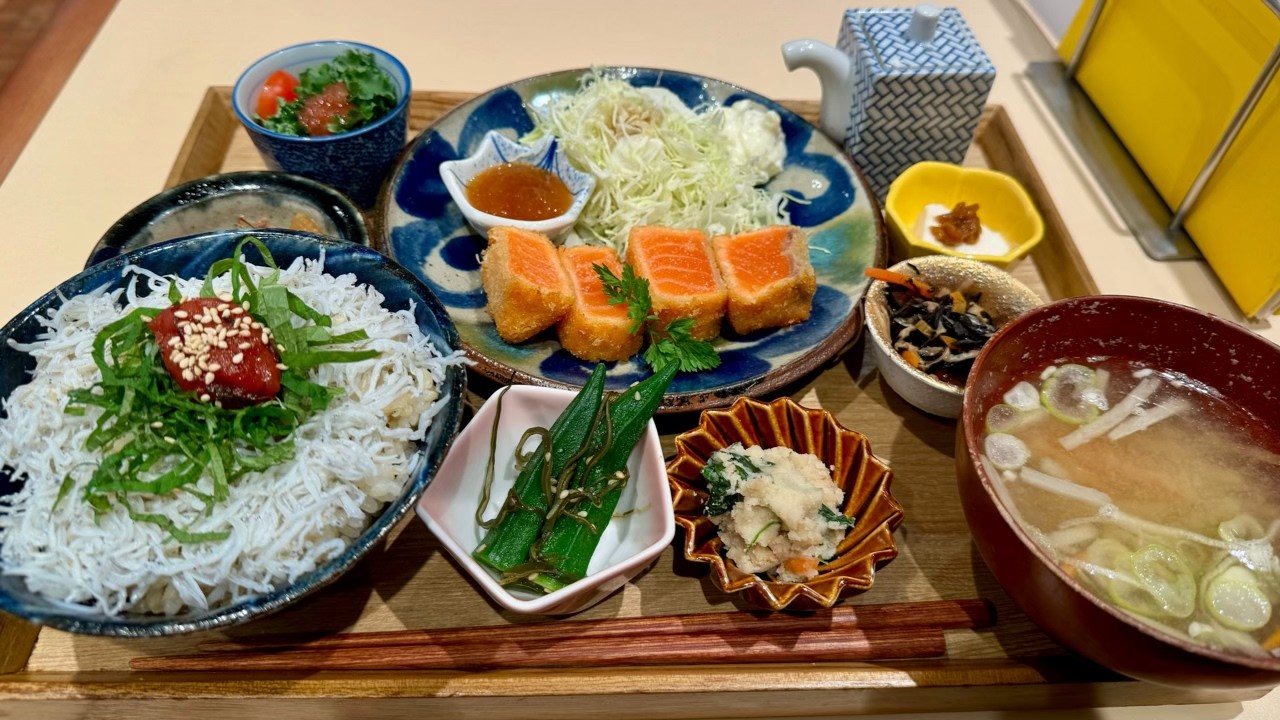 The Lunch of Japanese Salarymen -Salmon Katsu Set & Pokémon Center Fun!