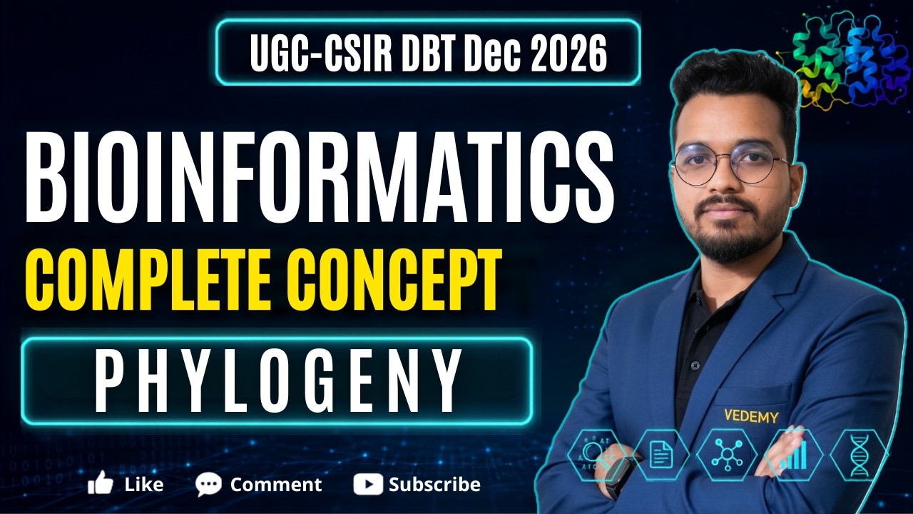UGC-CSIR-DBT Life Science 2026 | Bioinformatics | Unit 11 | L7 Phylogeny | Ajay Namdeo |