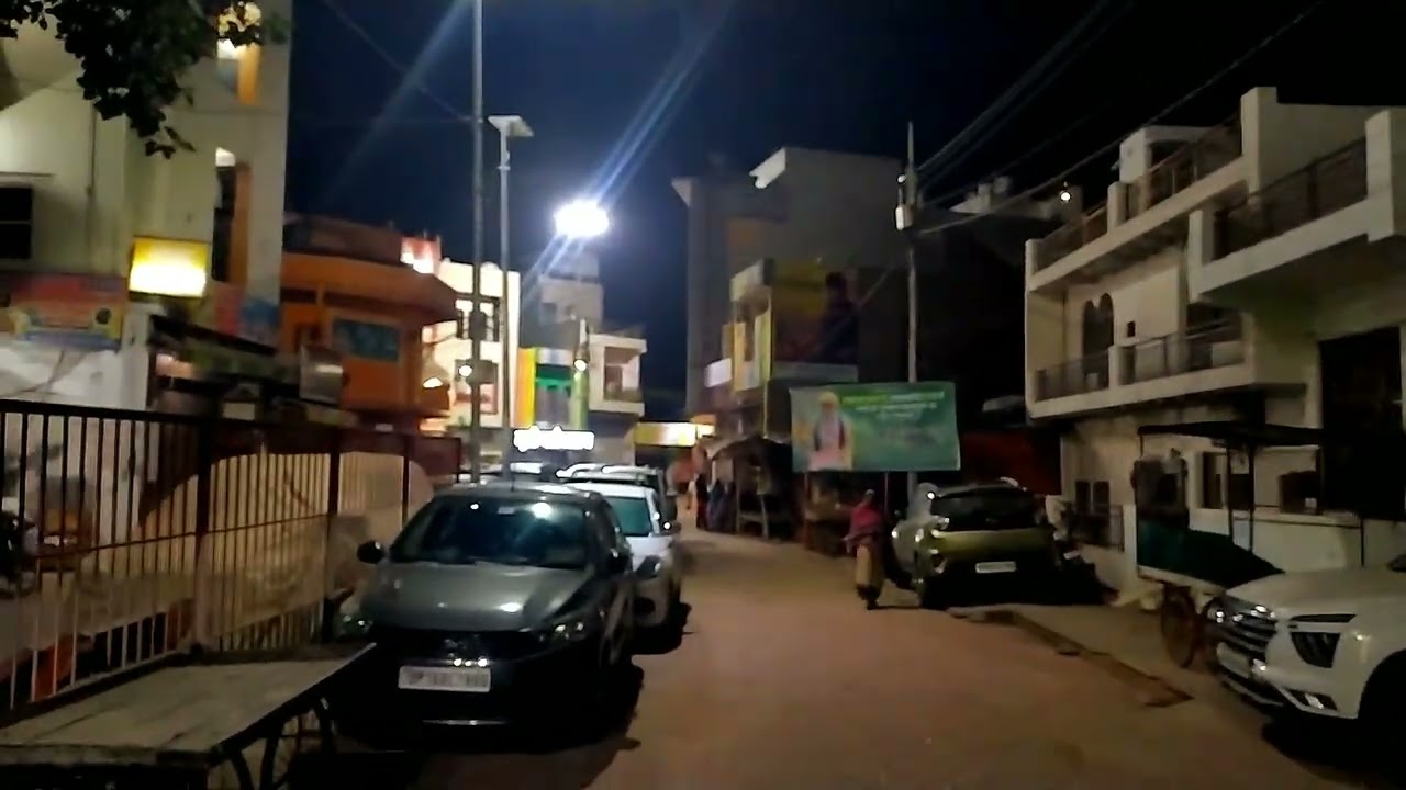 Barsana at Midnight✨🌃[] A Cinematic walk through the streets of Barsana [] #travel #india #relaxing 