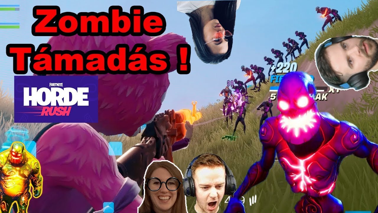 LEGYŐZZÜK A FORTNITE ZOMBIE HORDÁT a LÁNYOKKAL ? | FORTNITE HORDE RUSH