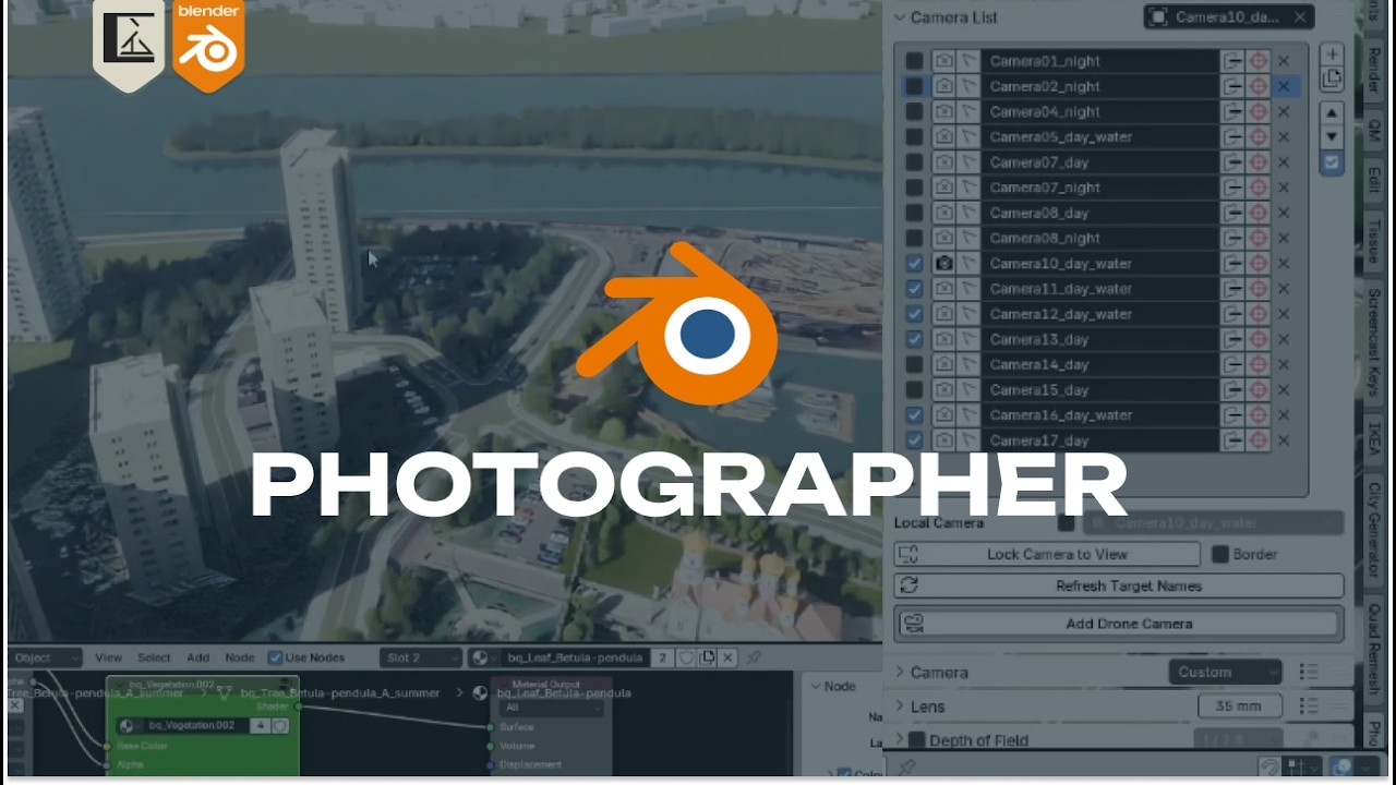 Пример работы со сценами, слоями и Photographer. Где это применимо