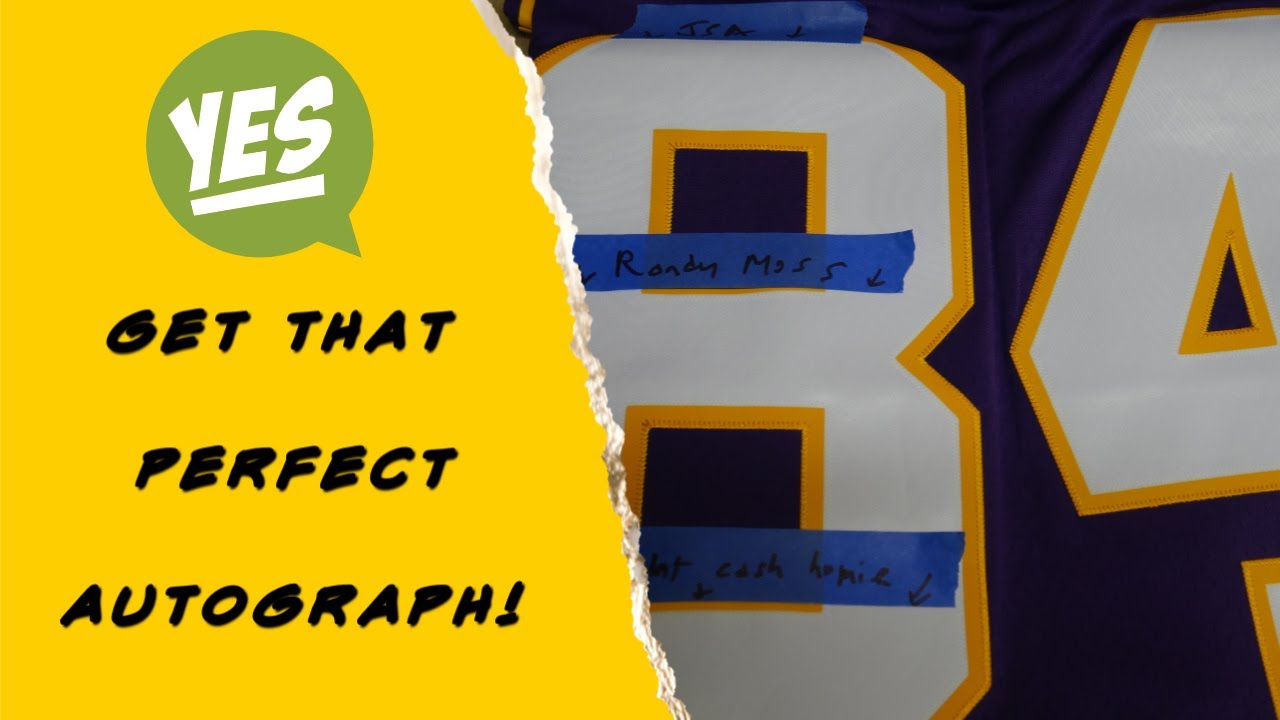 Autograph Signing Tips - get your item to turn out PERFECT!