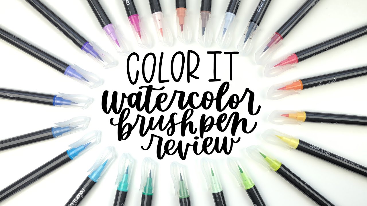 Color It Watercolor Brush Pens Review