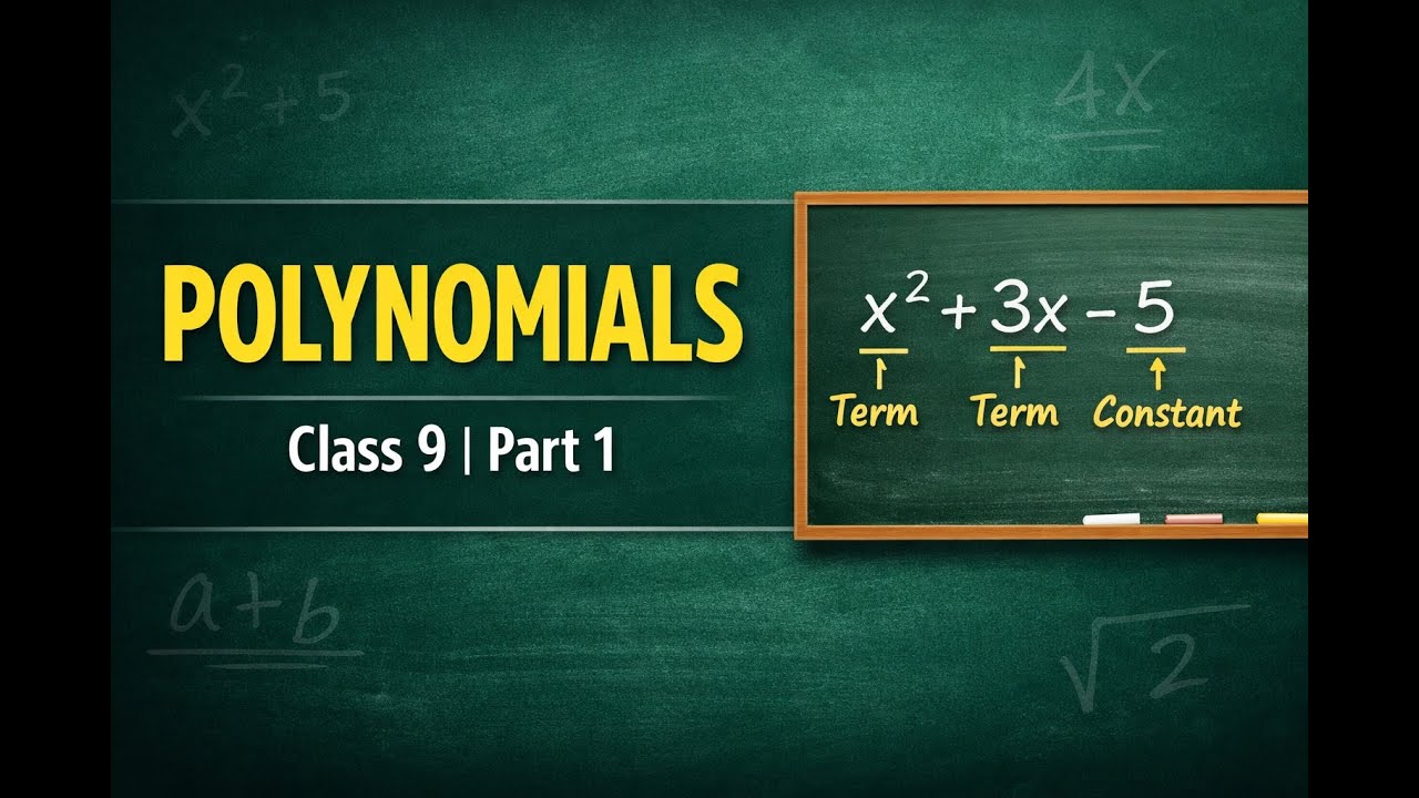 Polynomials Class 9 - Part 1