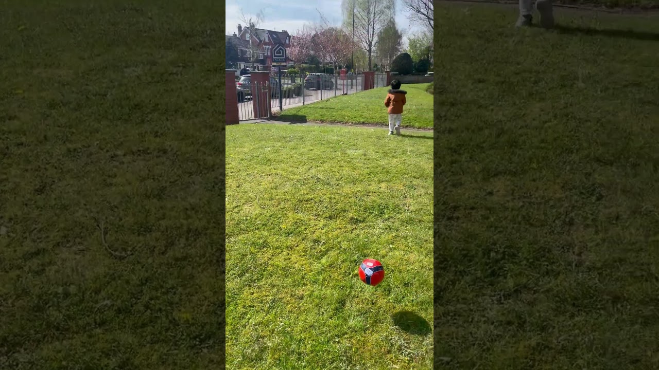 One shot! #pass me da ball #baby #nature