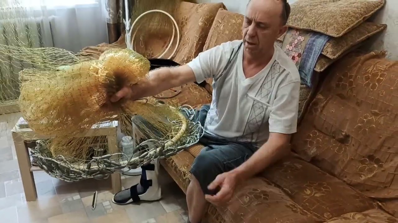 Кастинговая сеть с кольцом. Заброс кастинговой сети сидя. #заброскастинговойсети