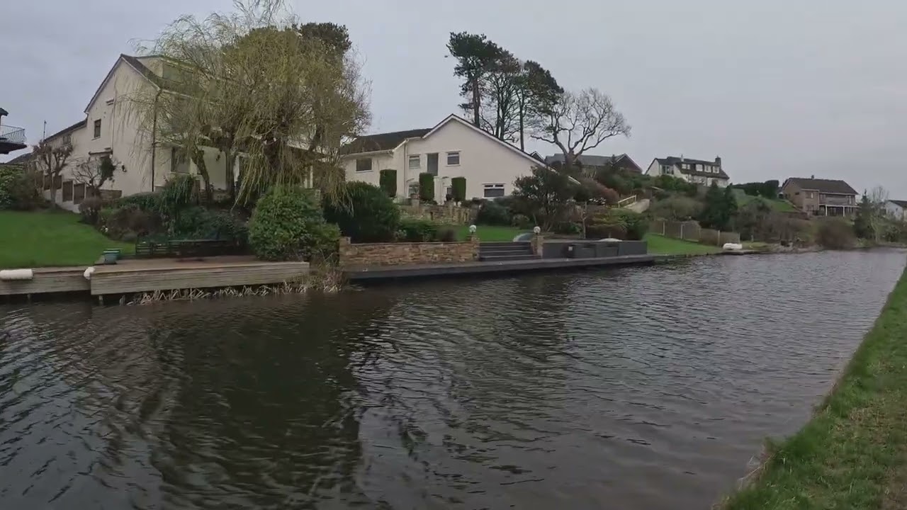 Hest Bank Canal, A6 Bridge to the Only Swing Bridge on the Lancaster Canal, March 2026