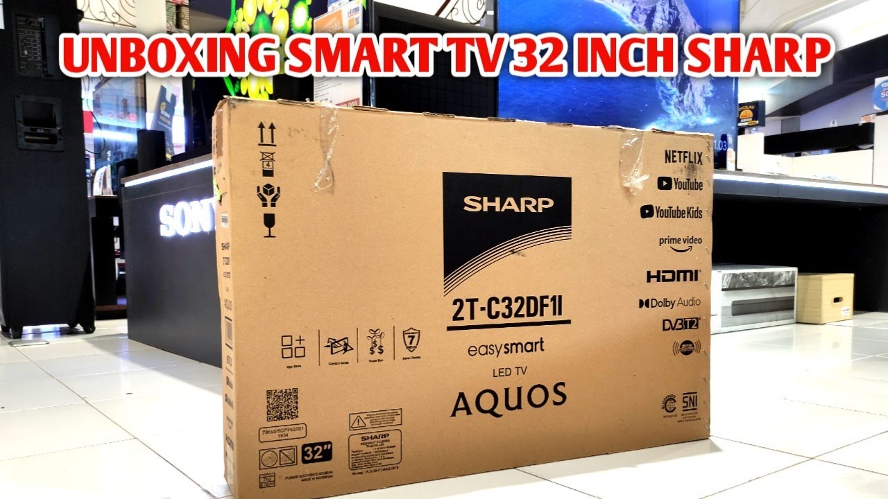 UNBOXING SHARP SMART TV 32 INCH‼️ 2T-C32DF1I #smarttv #sharp #electronic