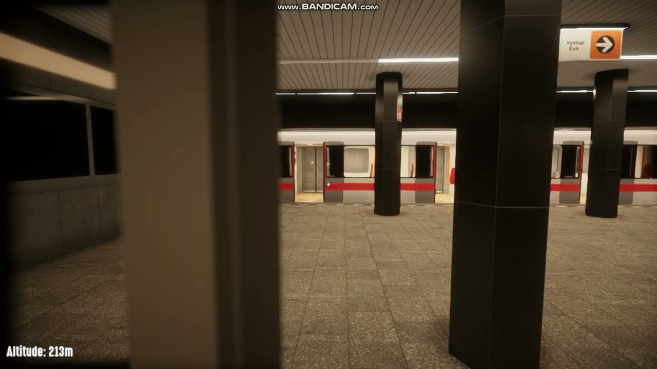 PRAGUE METRO SIMULATOR | Linka C | Prazkeho Povstani - Florenc | M1