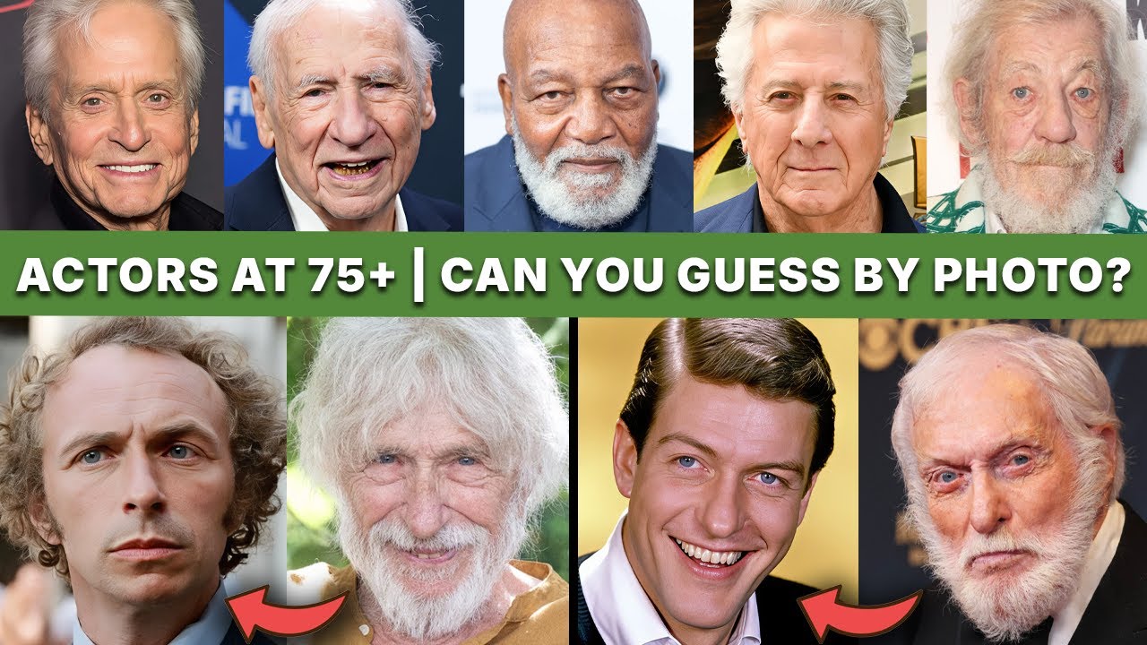 Famous Actors at 75+ | Can You Guess by Photo? (Then & Now)
