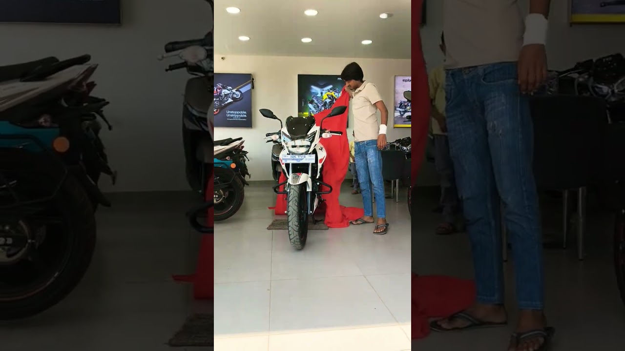 new TVS Apache RTR 160 2v delivery #tvsapachertr #shortvideo #shortsfeed #shortsviral #shorts #tvsm