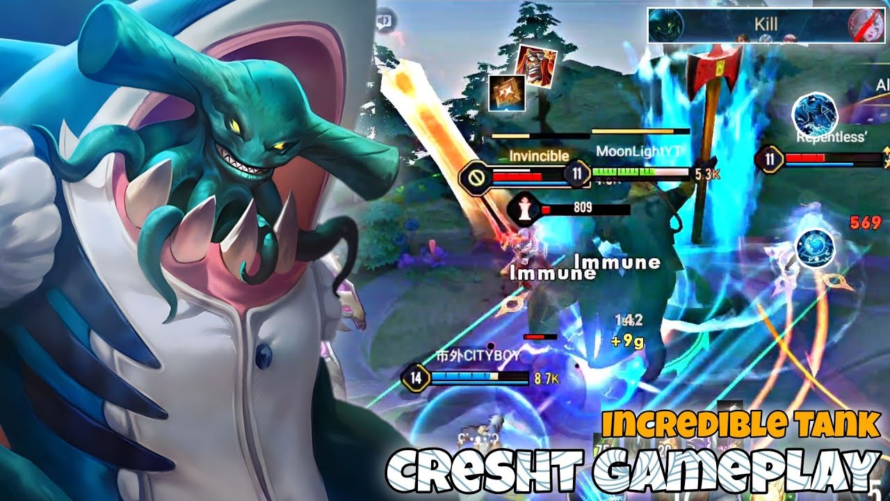 Cresht Support Pro Gameplay | Arena of Valor Li&ecirc;n Qu&acirc;n mobile CoT