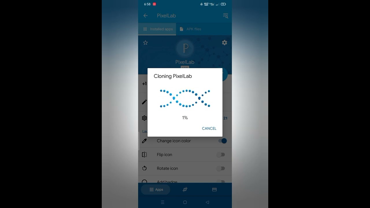 pixellab emboss 3d bug fix.app cloner.android 10 11 in problem solved new method.password in video