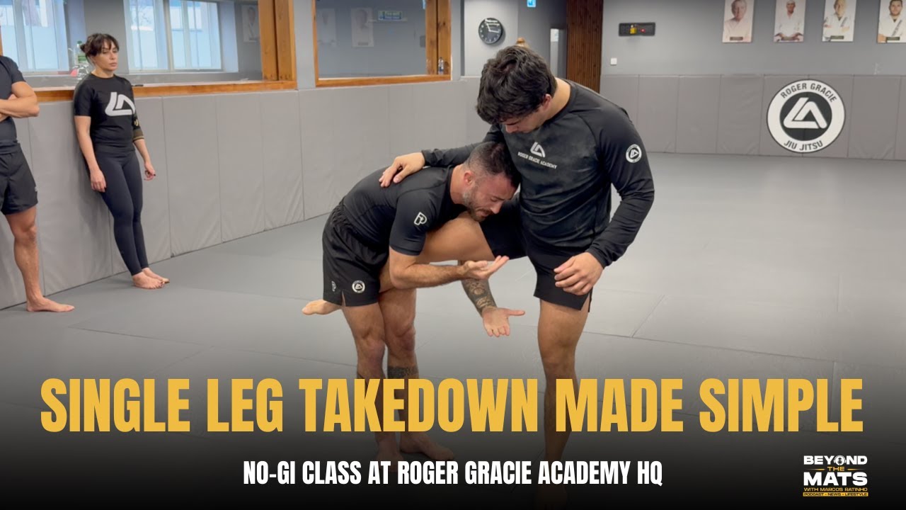 Single Leg Takedown Made Simple | BJJ Wrestling at Roger Gracie Academy HQ