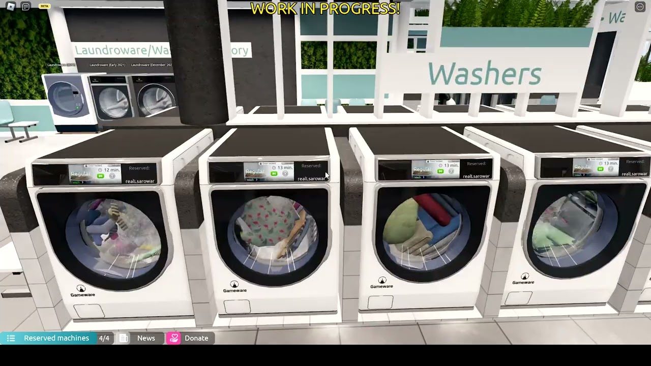 [ROBLOX] Washing & Drying Clothes in Washware [PRE-ALPHA]