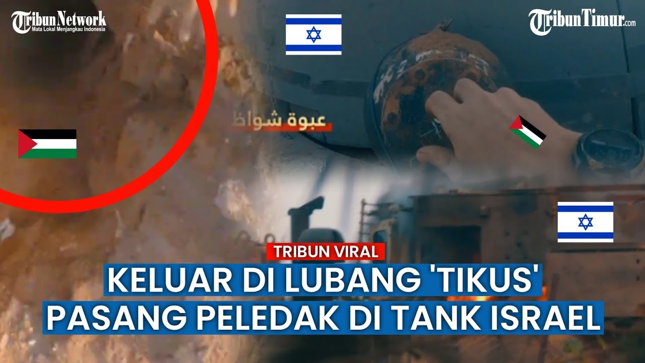 FULL VIDEO Tank-tank Israel Membara dan Hancur Lebur Kena Serangan Roket Pejuang Palestina