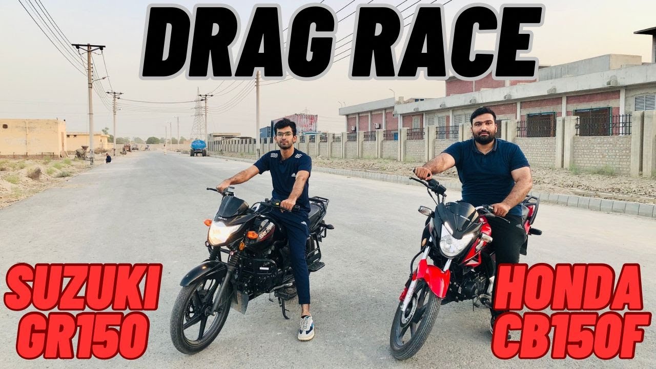 HONDA CB150F VS SUZUKI GR150 DRAG RACE | RACE |150CC BIKES#dragrace #motovlog