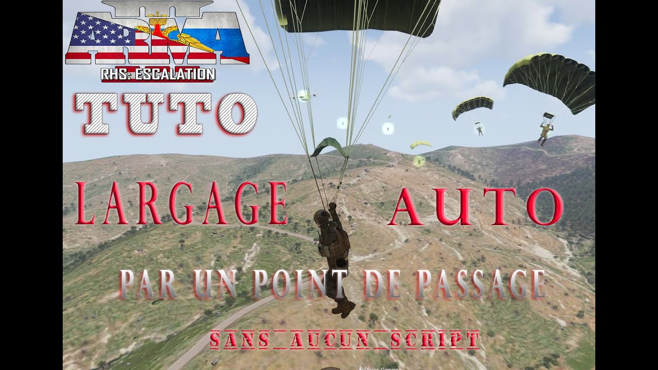 #ArmA3 #TUTO- Parachutage auto avec #RHS (sans AUCUN script)