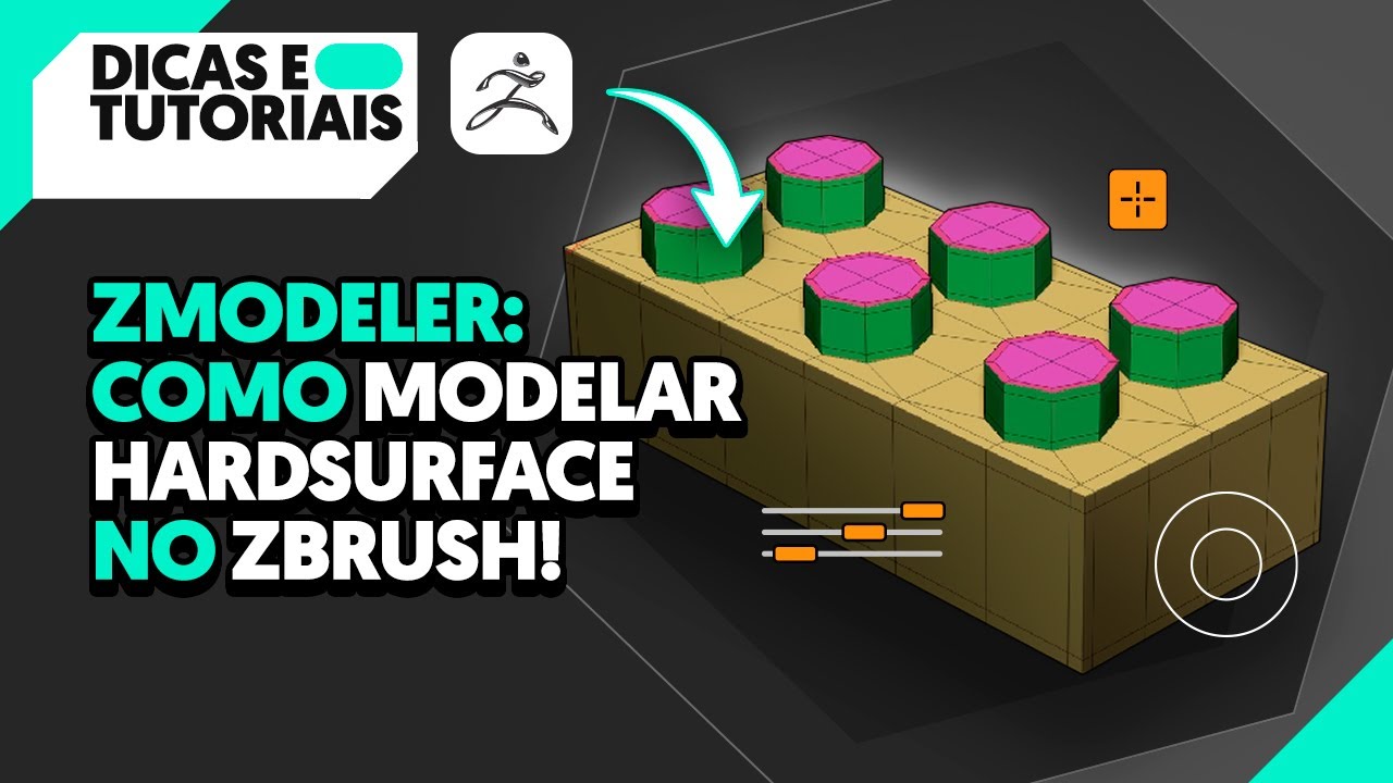 ZModeler: como MODELAR Hardsurface no ZBRUSH! | Personagem de Jogo para Unreal