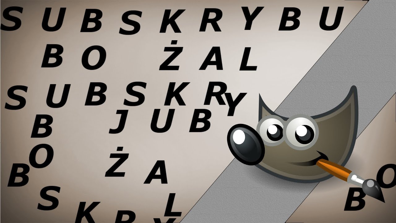 Jak rysować tekstem? Gimp poradnik