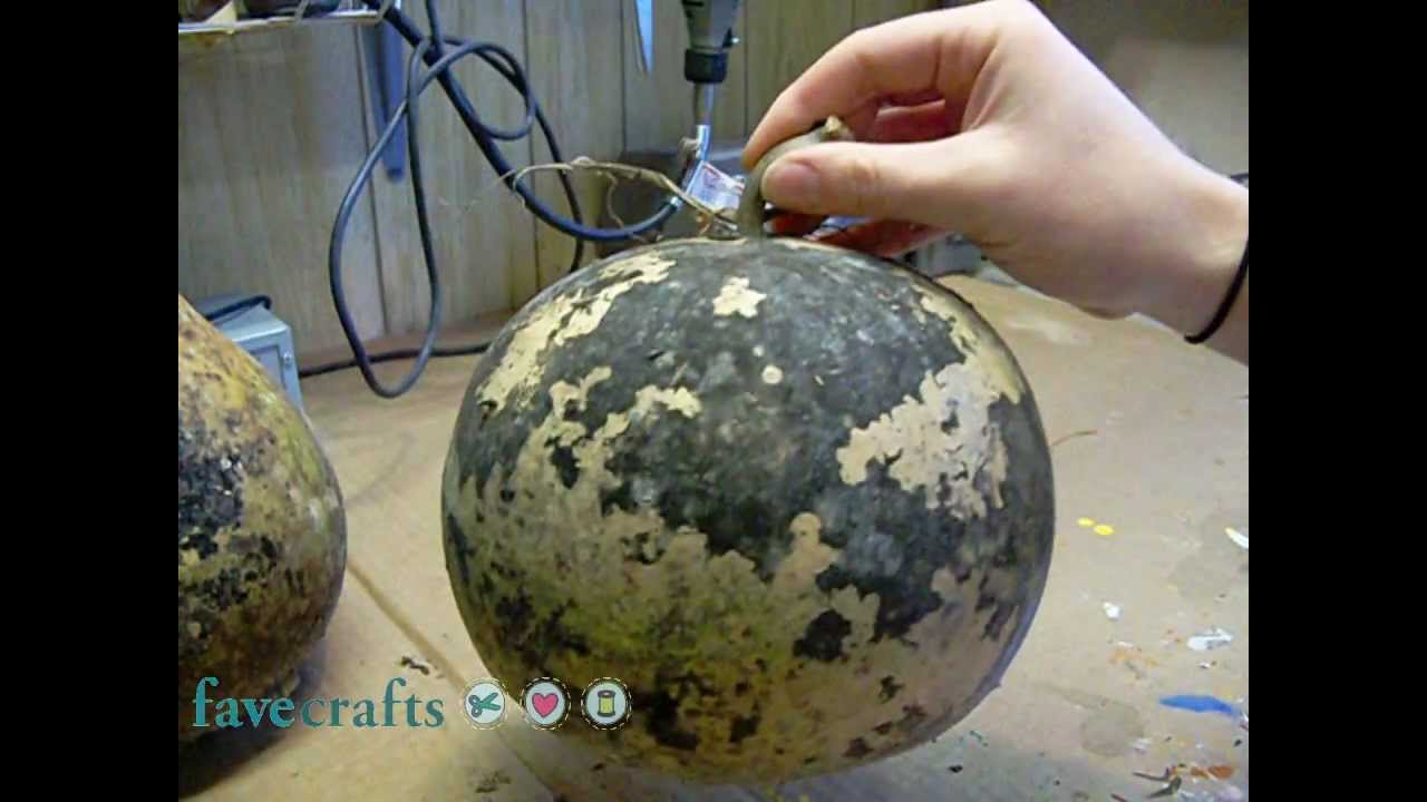 Cleaning the Exterior of a Gourd