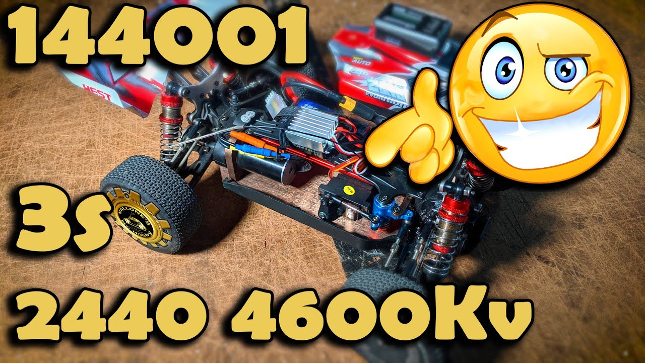WLTOYS 144001 RC Buggy - Brushless 2440 4600kv 3s RUN TOP Speed - Banggood Black Friday 2020