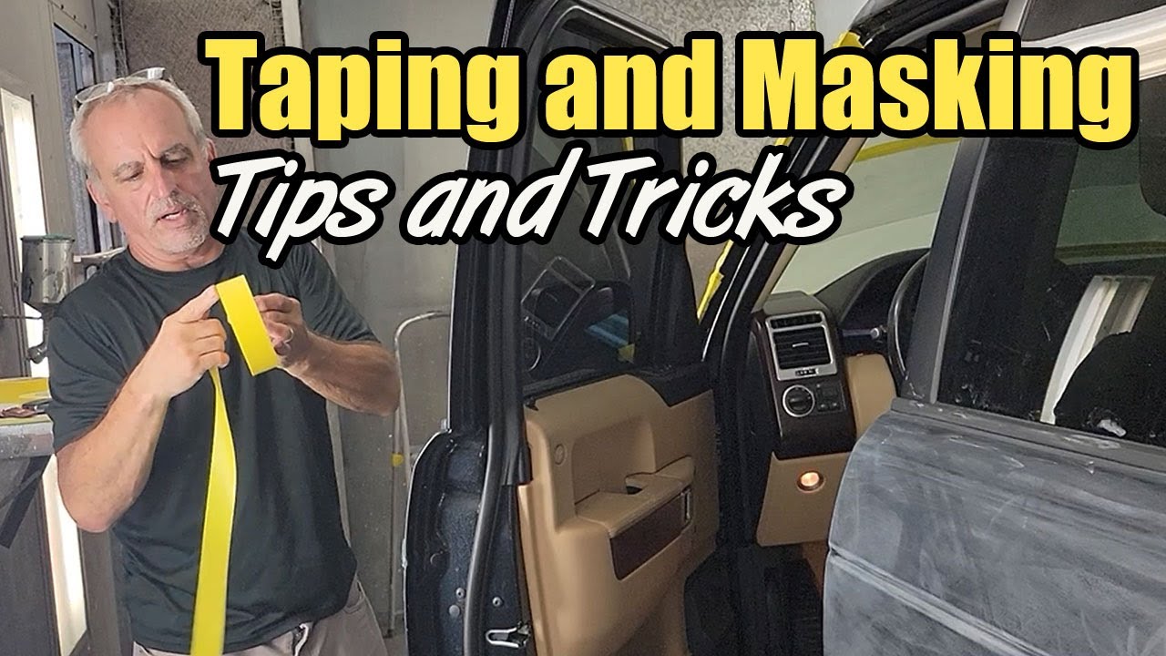 How to tips and tricks masking and taping up a car or truck for painting