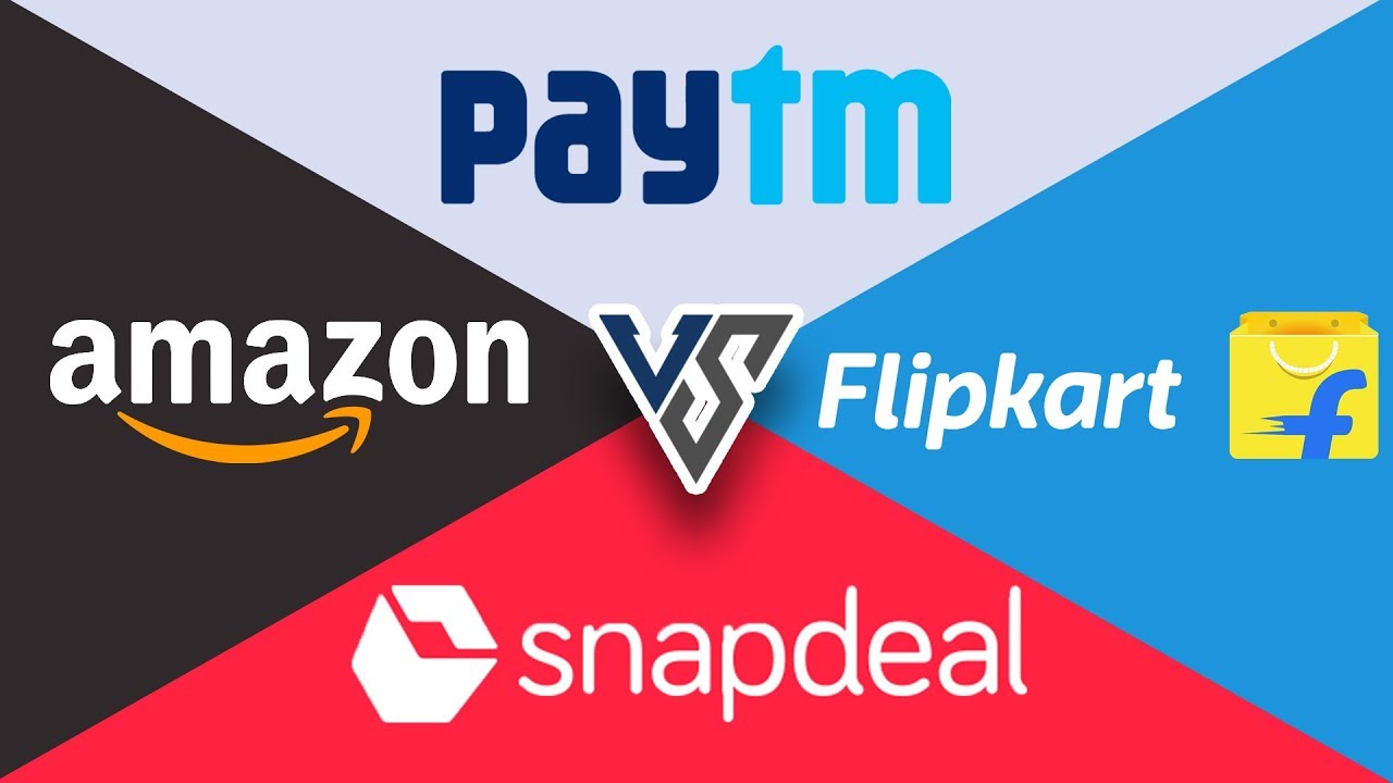 Flipkart vs. Snapdeal vs. Amazon vs. Paytm - Which e-commerce company is best 🔥🔥🔥