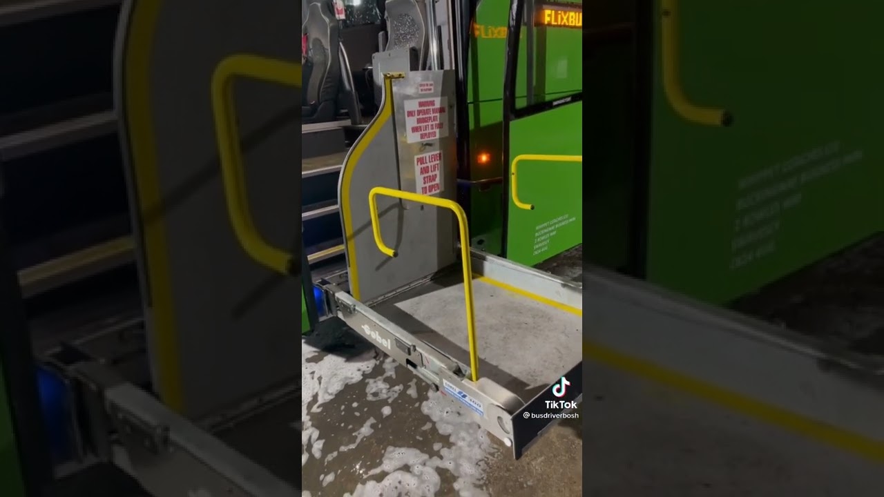 Electric “ramp” for wheelchair users who want to travel by bus