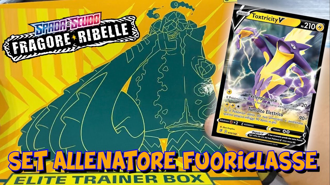 SET ALLENATORE FUORICLASSE POKEMON FRAGORE RIBELLE!  ETB | Pokemon TCG