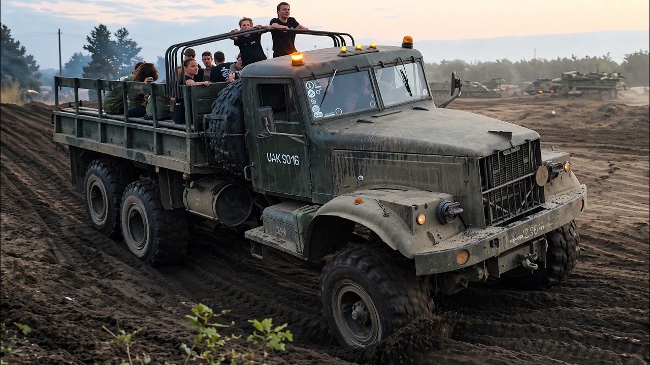 Historic Military Trucks in Action | International Show #truck #military #star #MAN #Volvo #Ural