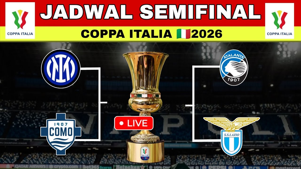 Jadwal Semifinal Coppa Italia 2026 | Inter vs Como | Hasil Coppa Italia Tadi Malam