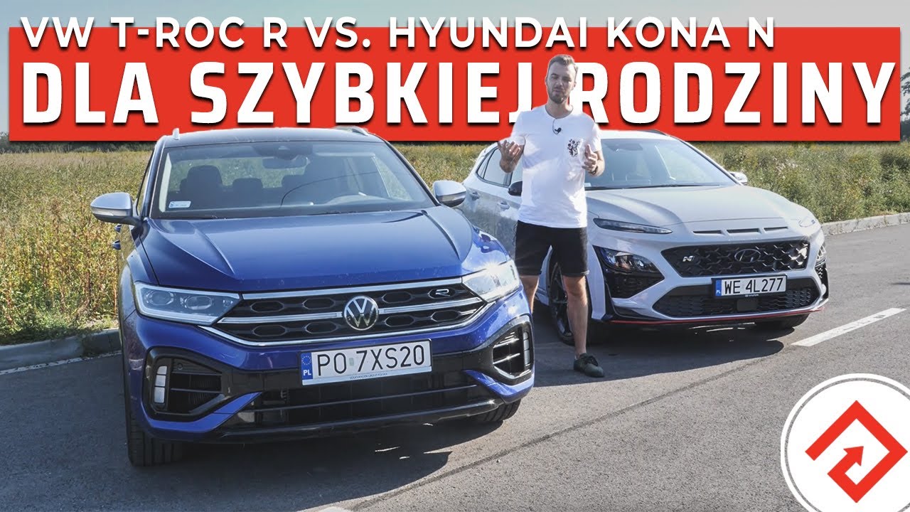 Hyundai Kona N vs. VW T-Roc R – co na tor i do przedszkola?