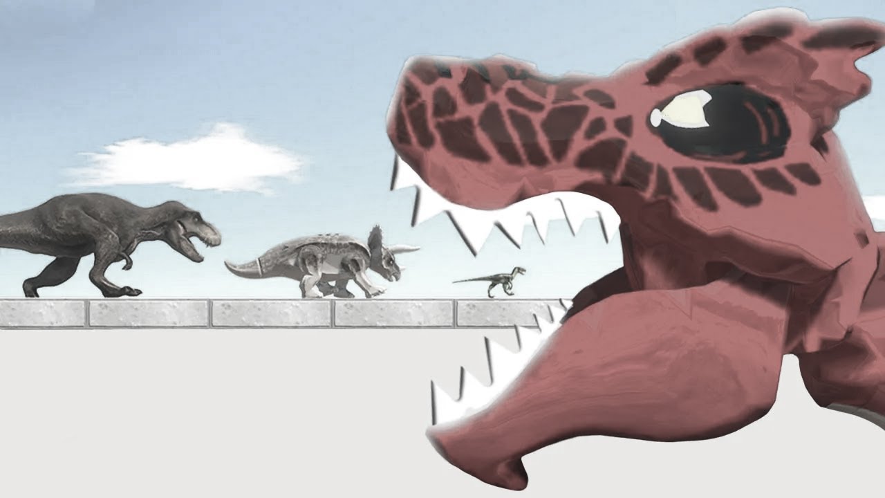 Run Across the Unstable Bridge or Get Caught by the Devil Lego T-Rex!