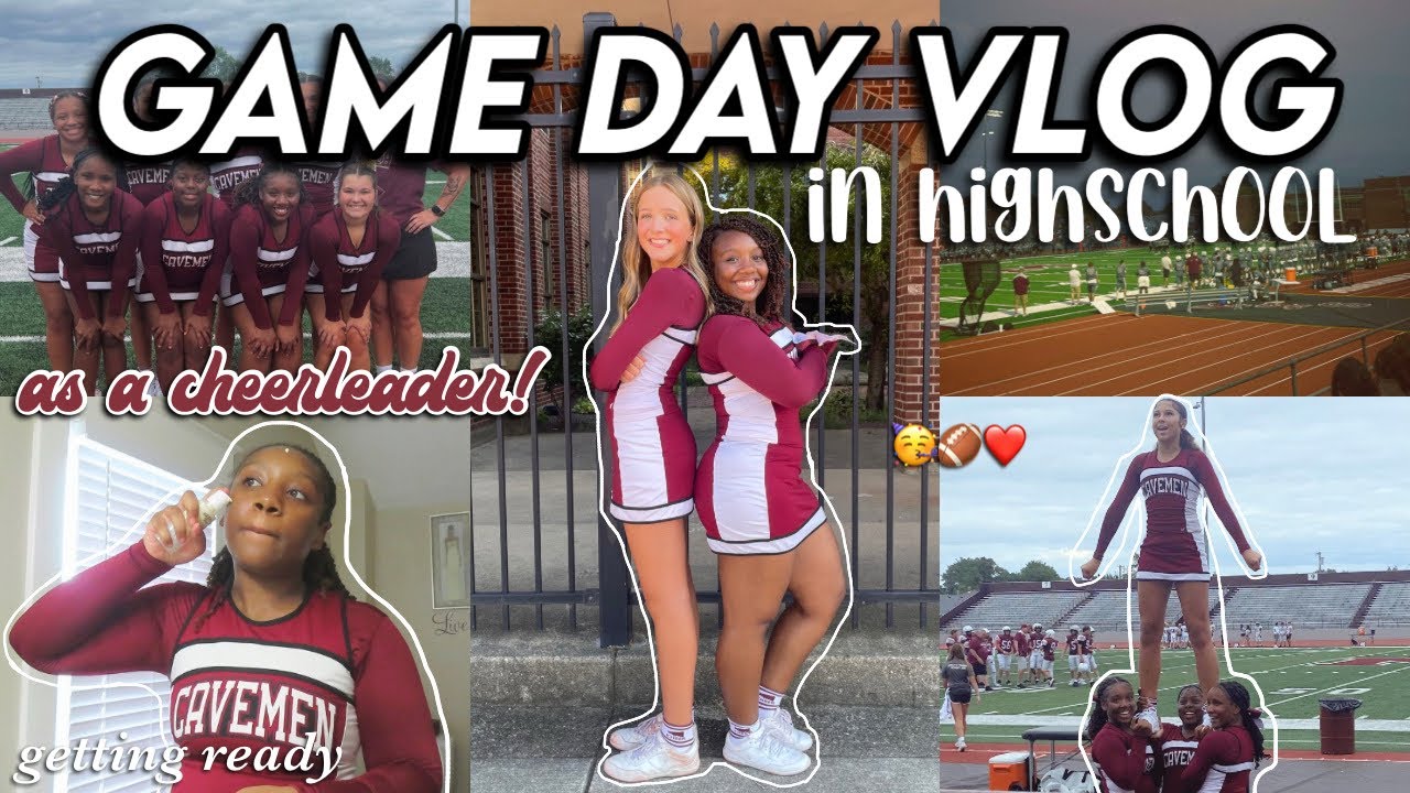 HIGH SCHOOL CHEER GAMEDAY VLOG 📣🏈| (freshman year)