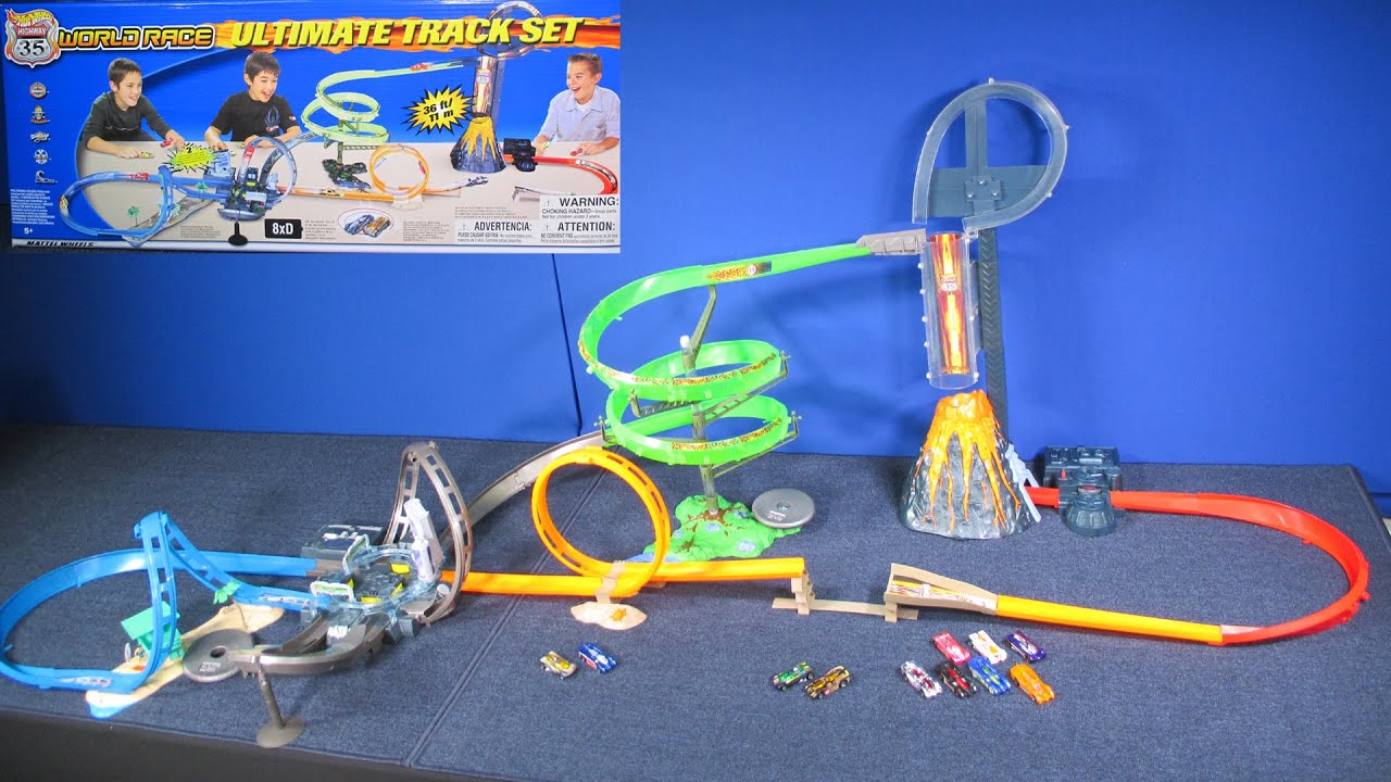 Hot Wheels Ultimate Track Set Highway 35 World Race RaceGrooves Review